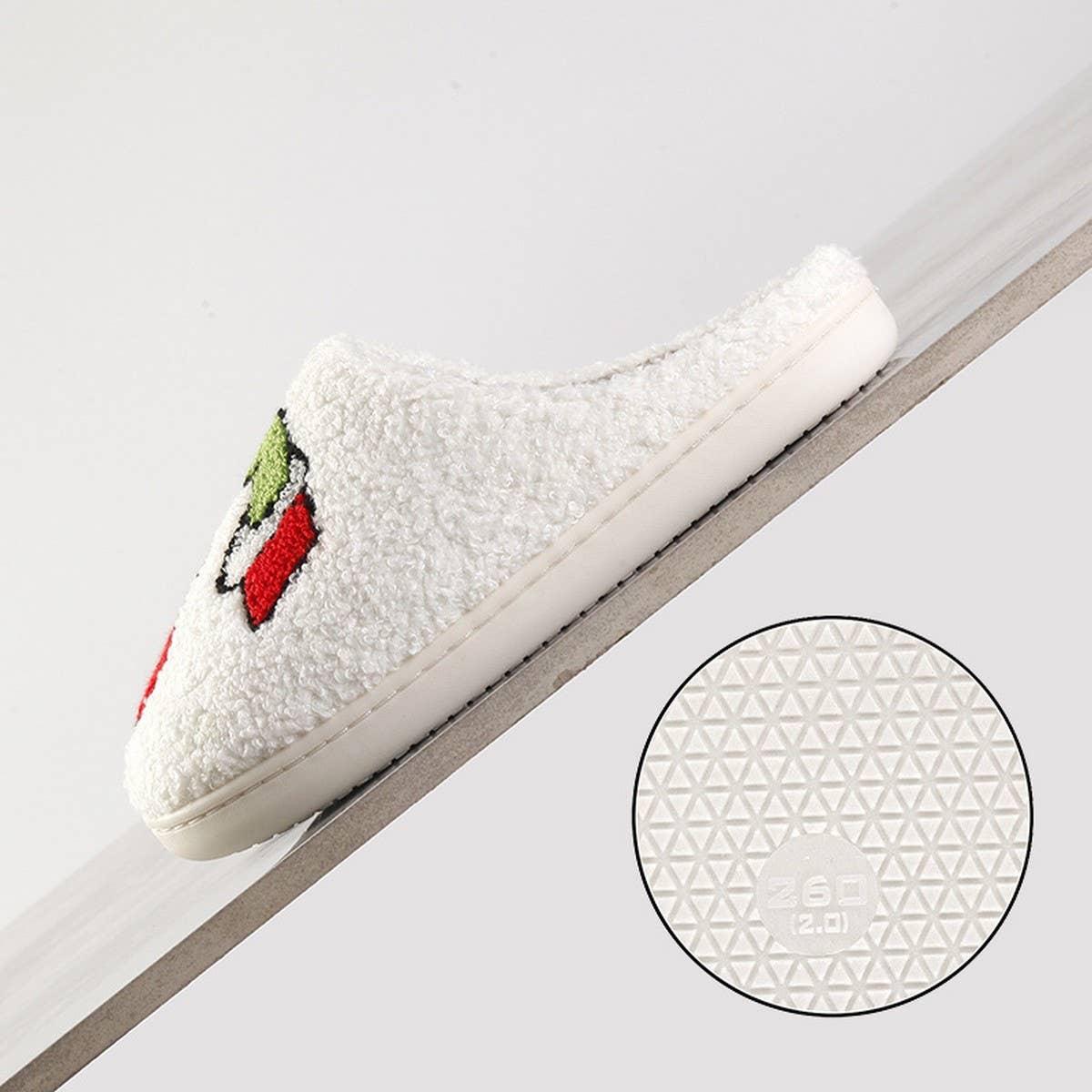 HOME LEISURE CHRISTMAS NON-SLIP WARM SLIPPERS