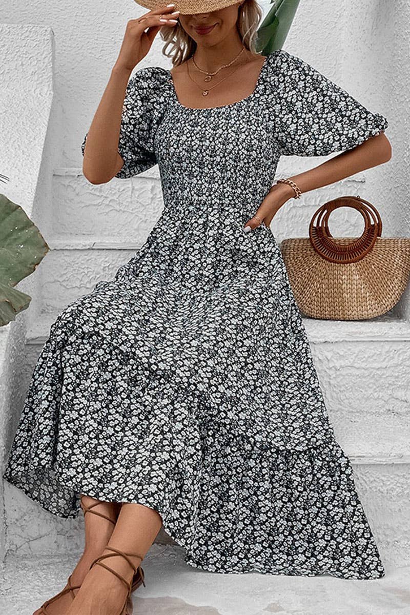 CWDMD4528_2025 SUMMER NEW FLORAL RETRO ELEGANT DRESS