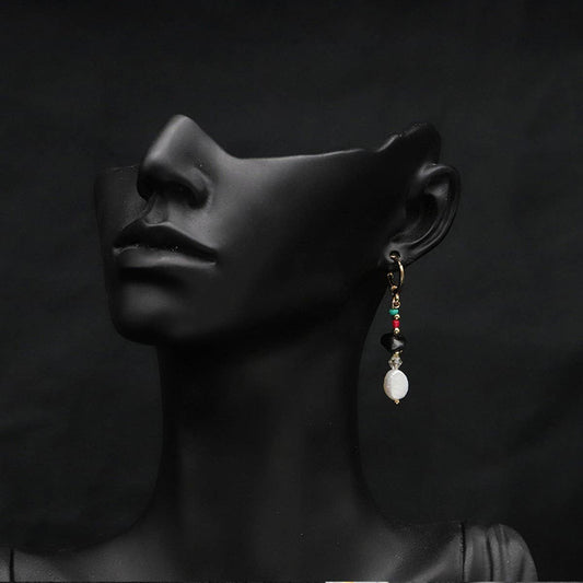 HIGH-GRADE RETRO NATURAL PEARL EARRINGS FOR WOMEN