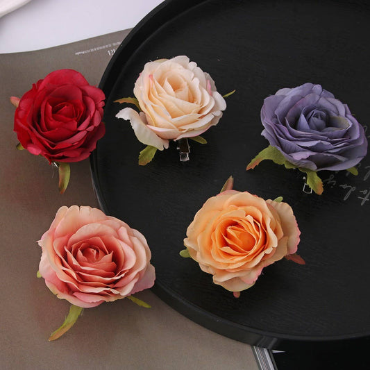 Flower Side Clip & Brooch - Photo Prop Accessory