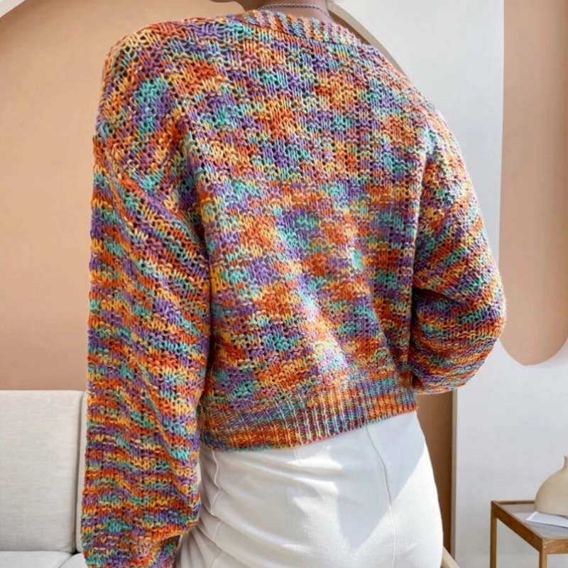 Simple all-in-one long-sleeved sweater