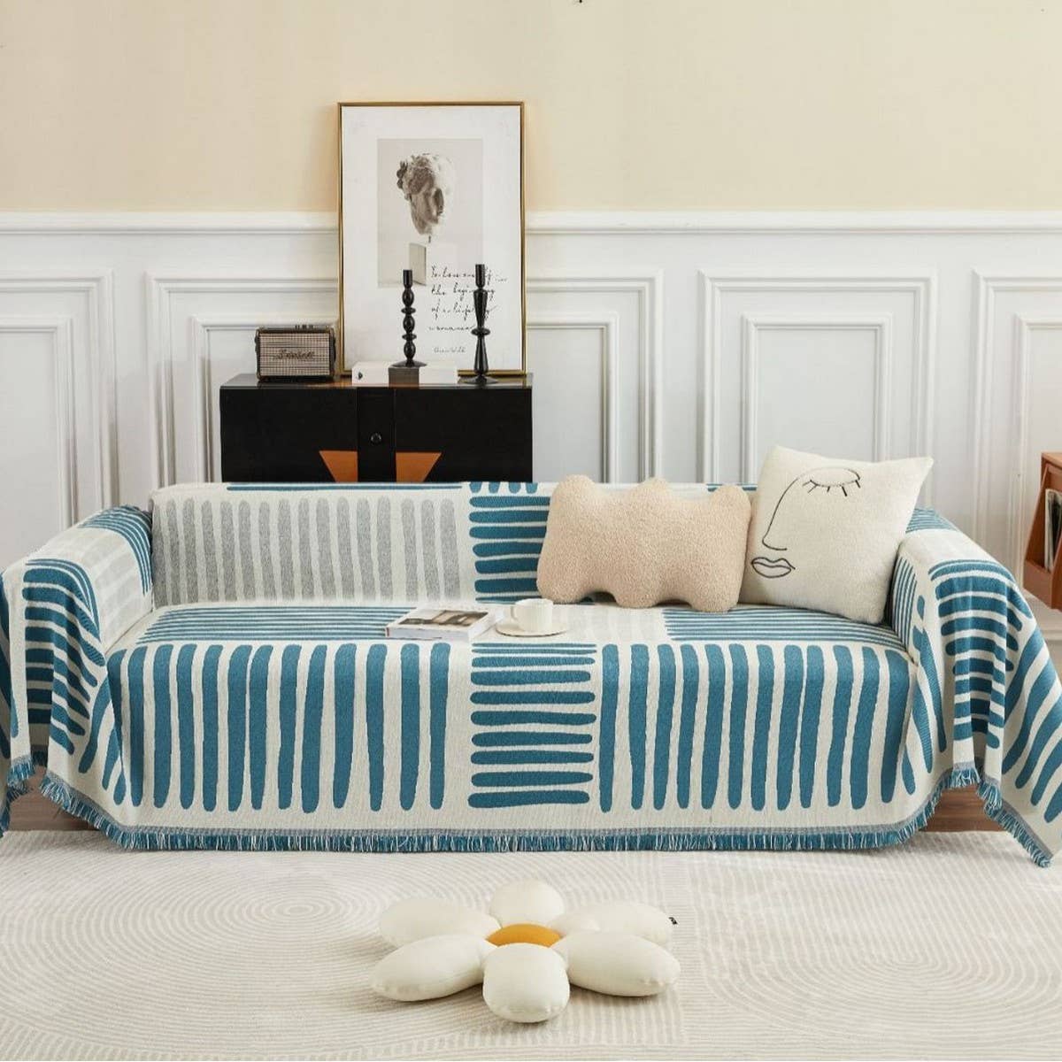 MODERN GEOMETRIC MULTIFUNCTIONAL SAND SOFA THROW