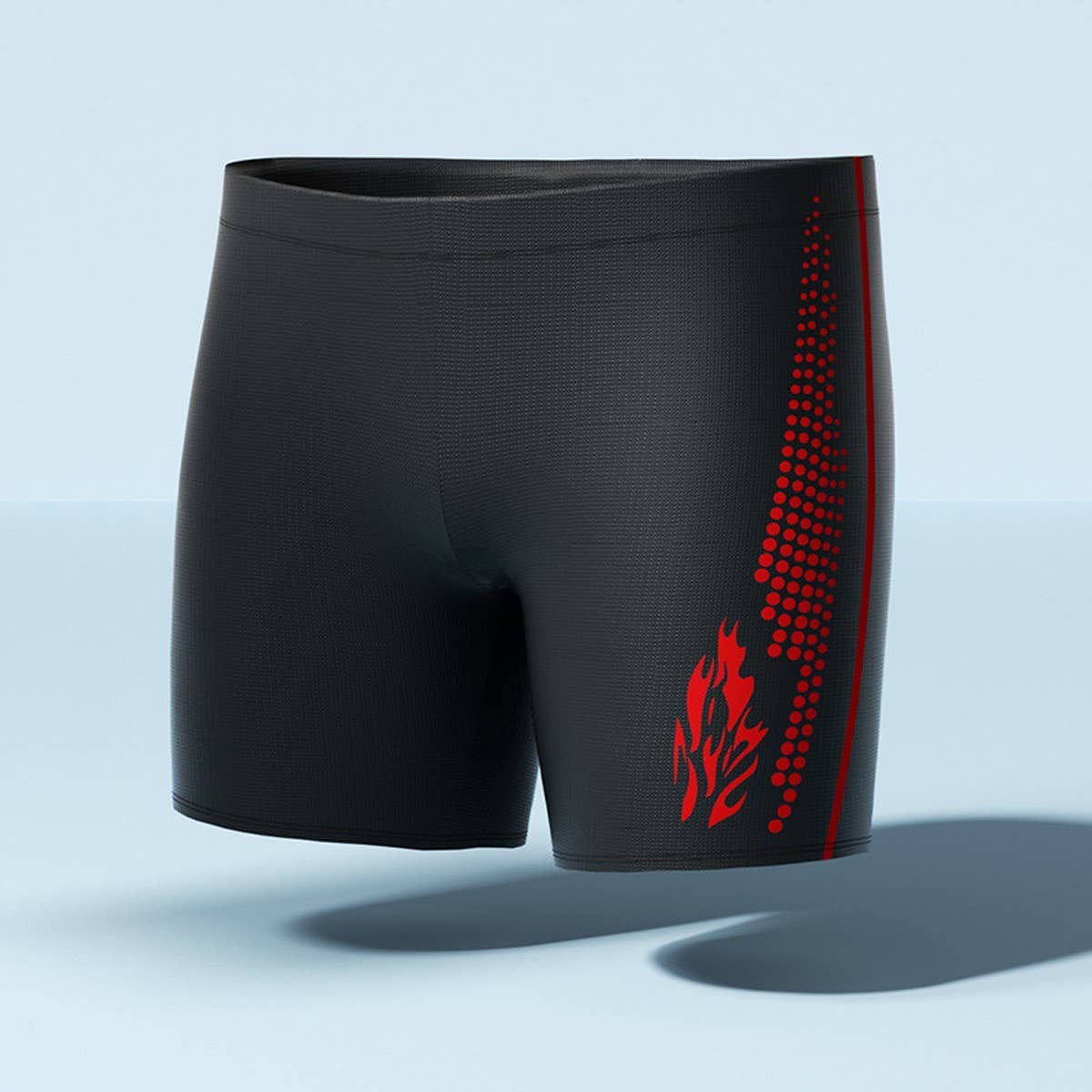 Men's High Waist Quick Dry Swim Trunks with Liner