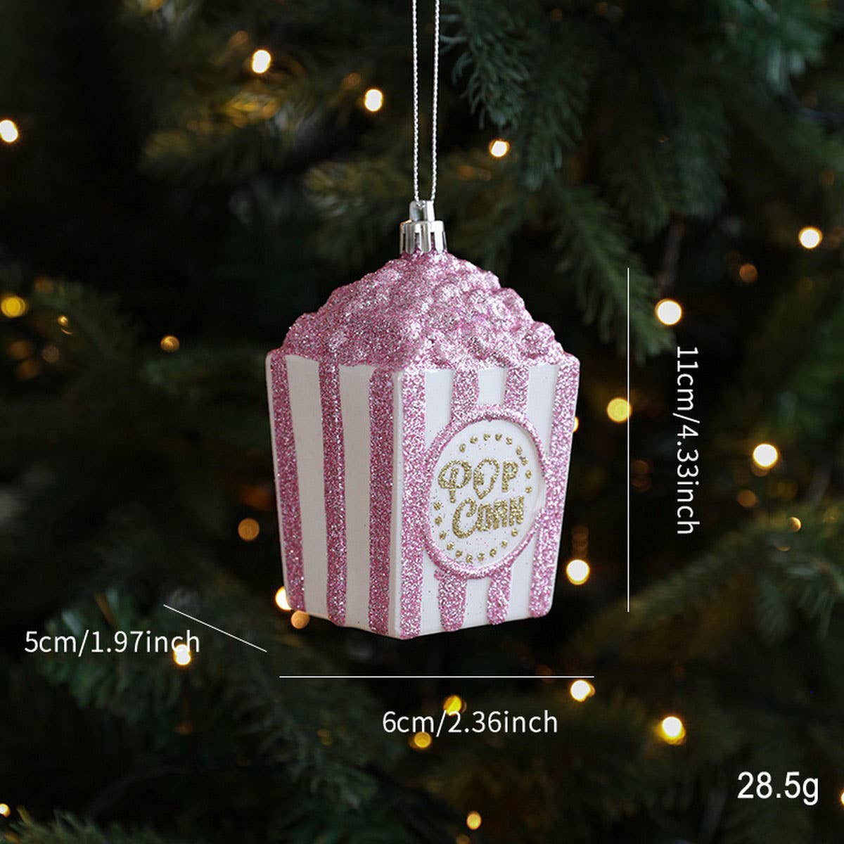 CWMM10401_PINK CARTOON CHRISTMAS TREE HANGING ORNAMENTS