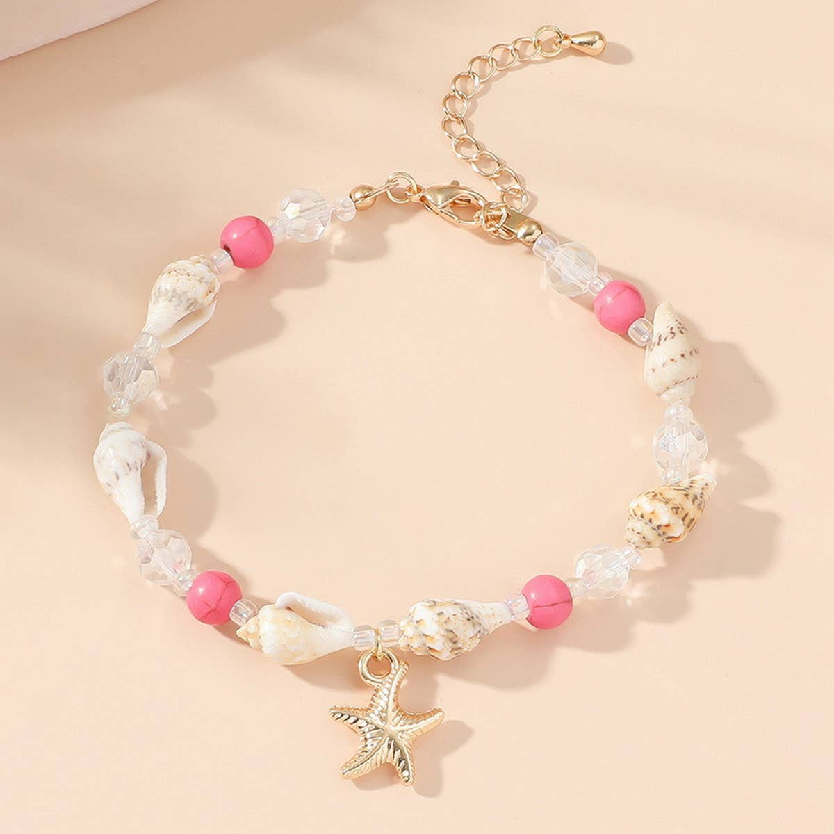 VERSATILE BEACH SHELL CONCH RICE BEAD BRACELET
