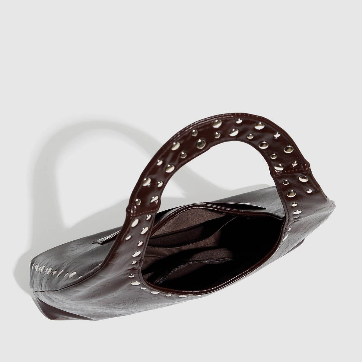 Vintage Punk Studded Large Tote Shoulder Bag_CWAB5687