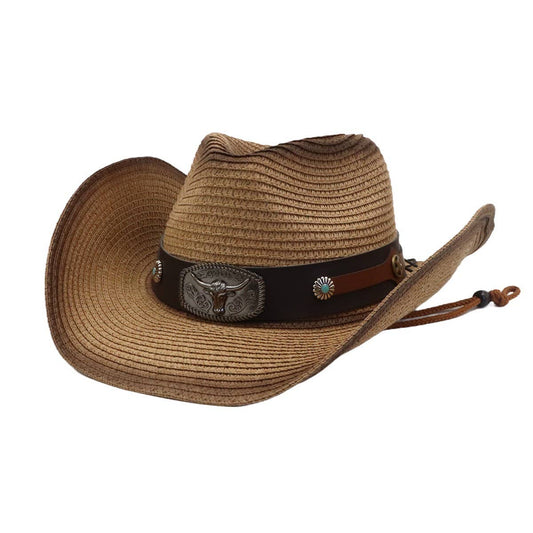 Unisex Outdoor Beach Hat Western Cowboy Style_CWAH04491