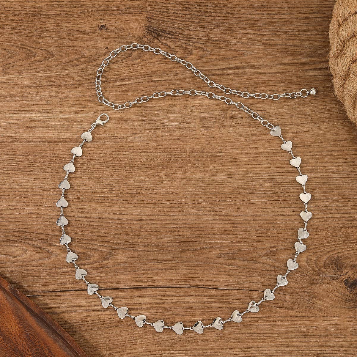 Metal waist chain heart-shaped waist chain