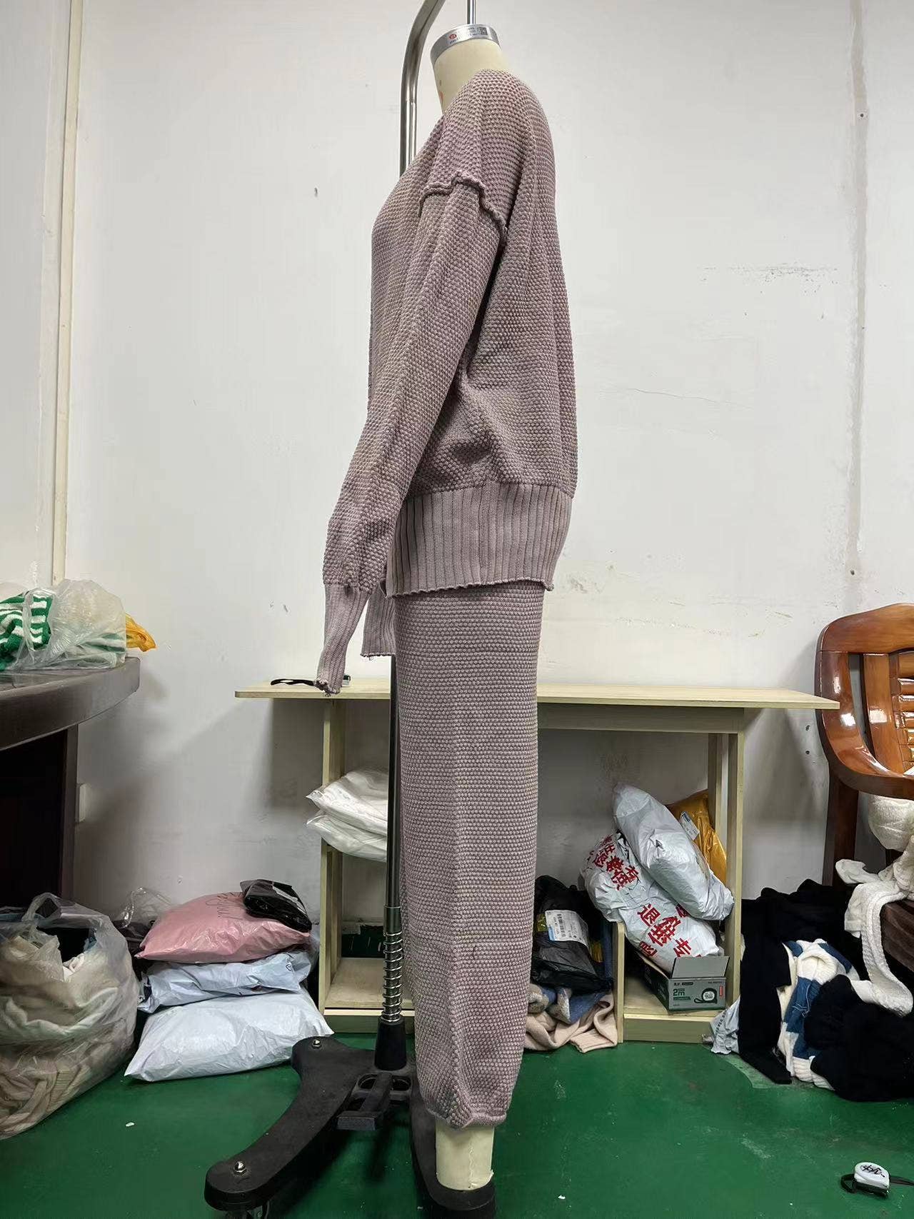 LOOSE CASUAL WIDE LEG SWEATSHIRT FASHION SUIT