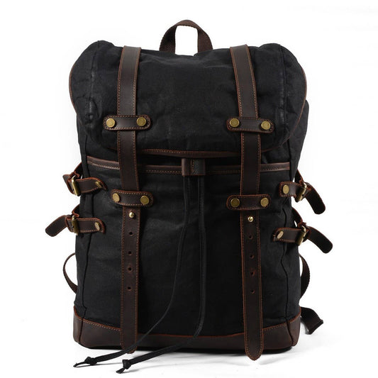 Men¡¯s Waterproof Canvas Travel Backpack_CWAB5539