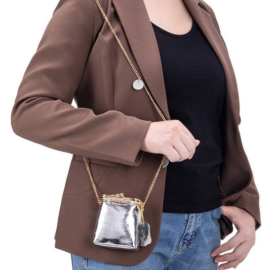 Mini Leather Chain Bag ? Cute Multi-Use Pouch_CUAB00390