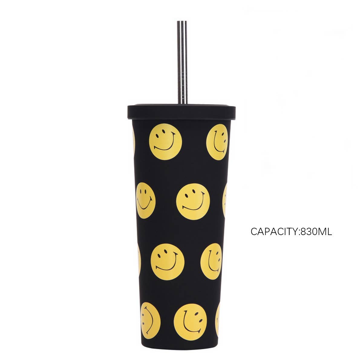 NEW SMILING FACE STAINLESS STEEL THERMOS CUP