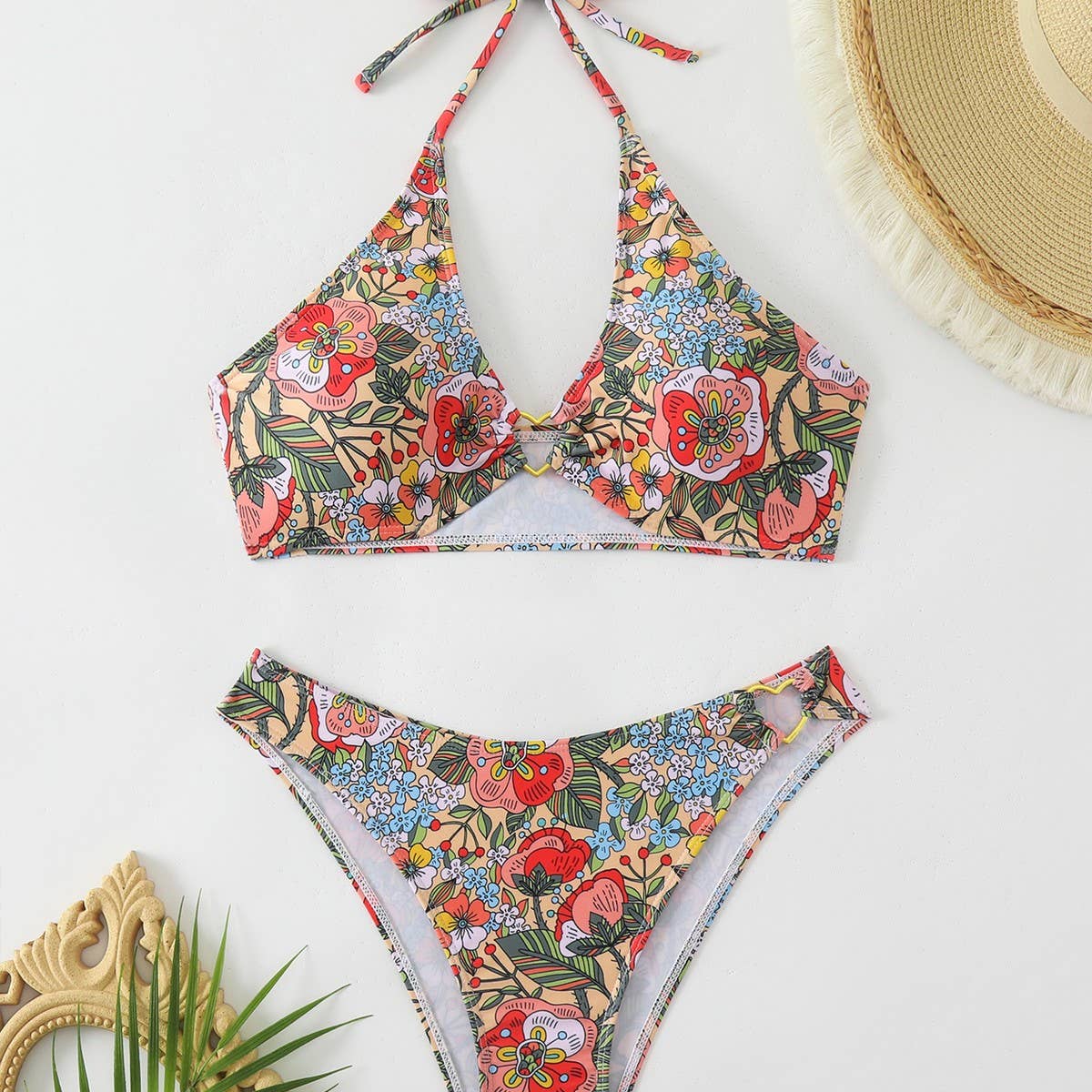 Women's Printed Bikini Set - Sexy Full Print Swimsu