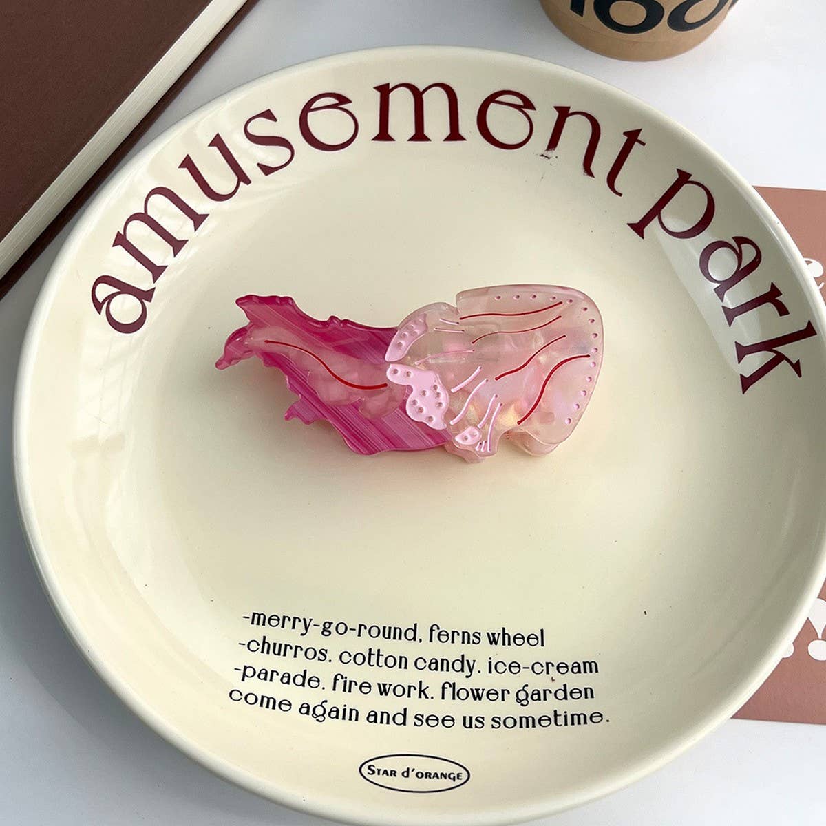 Ocean Jellyfish Hair Claw, Dopamine Color Clip_CWAHA5725