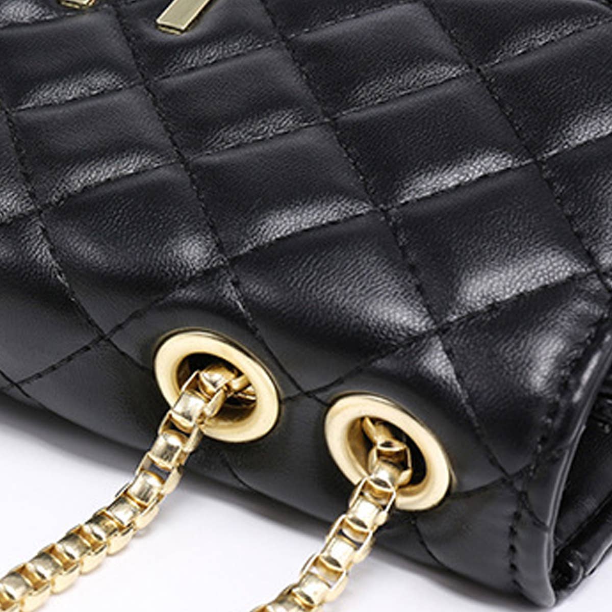 RETRO CHANEL STYLE DIAMOND CHAIN BAG SHOULDER BAG_CWAB2666