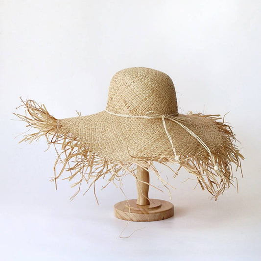 Women's summer sun protection fur brim hat_CWAH3429