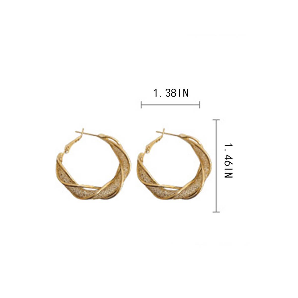 ROUND SMALL LUXURY FRENCH EARRINGS