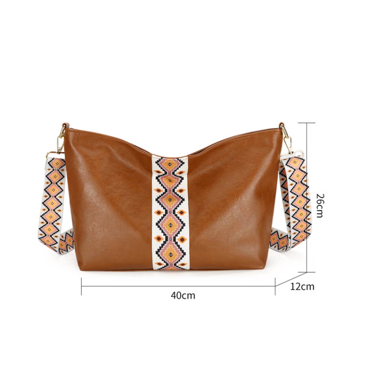 VINTAGE CASUAL RIBBON MESSENGER SHOULDER BAG_CWAB2701