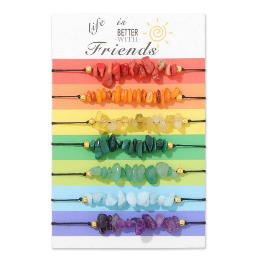 IRREGULAR GRADIENT COLOR CARD SIMPLE BRACELET