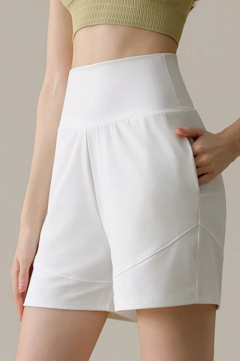 CWBSP0223_HIGH WAISTED YOGA CASUAL SPORTS SHORTS