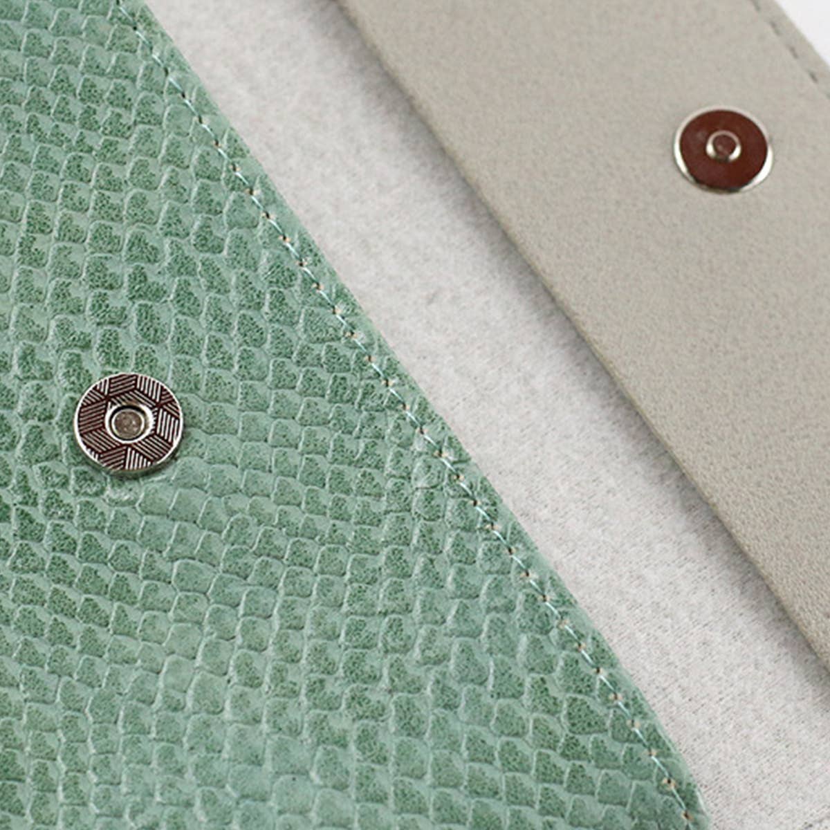 SOLID COLOR PERSONALIZED SNAKE PATTERN WALLET_CWAB1439