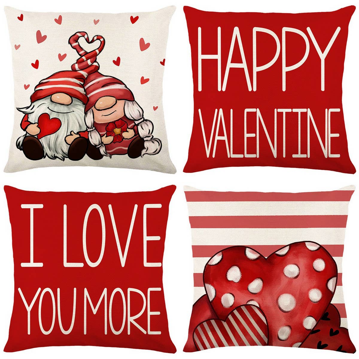 VALENTINE'S DAY HOME LOVE PRINT PILLOWCASE