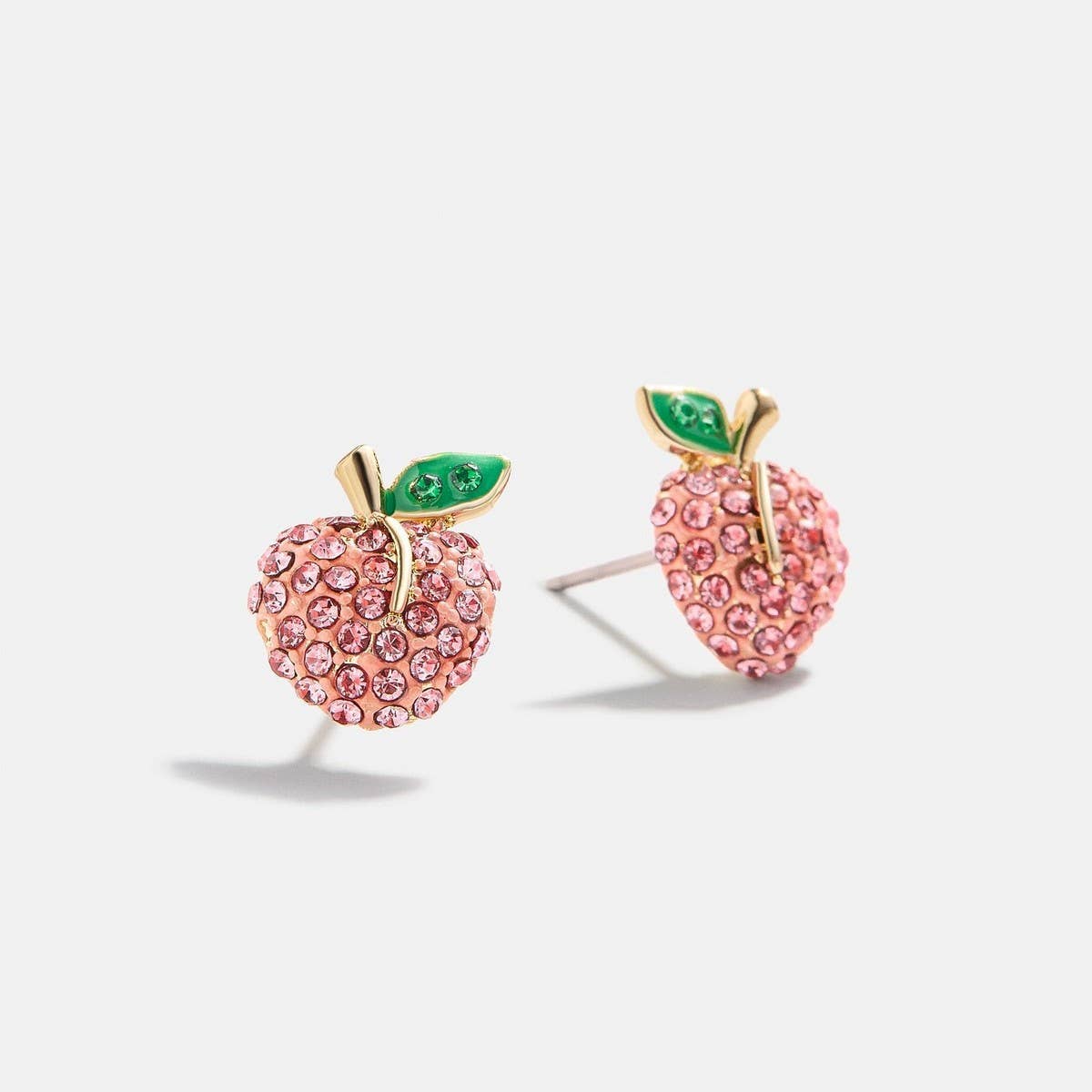 Summer Beach Fruit Stud Earrings Full CZ Copper_CWAJE5106