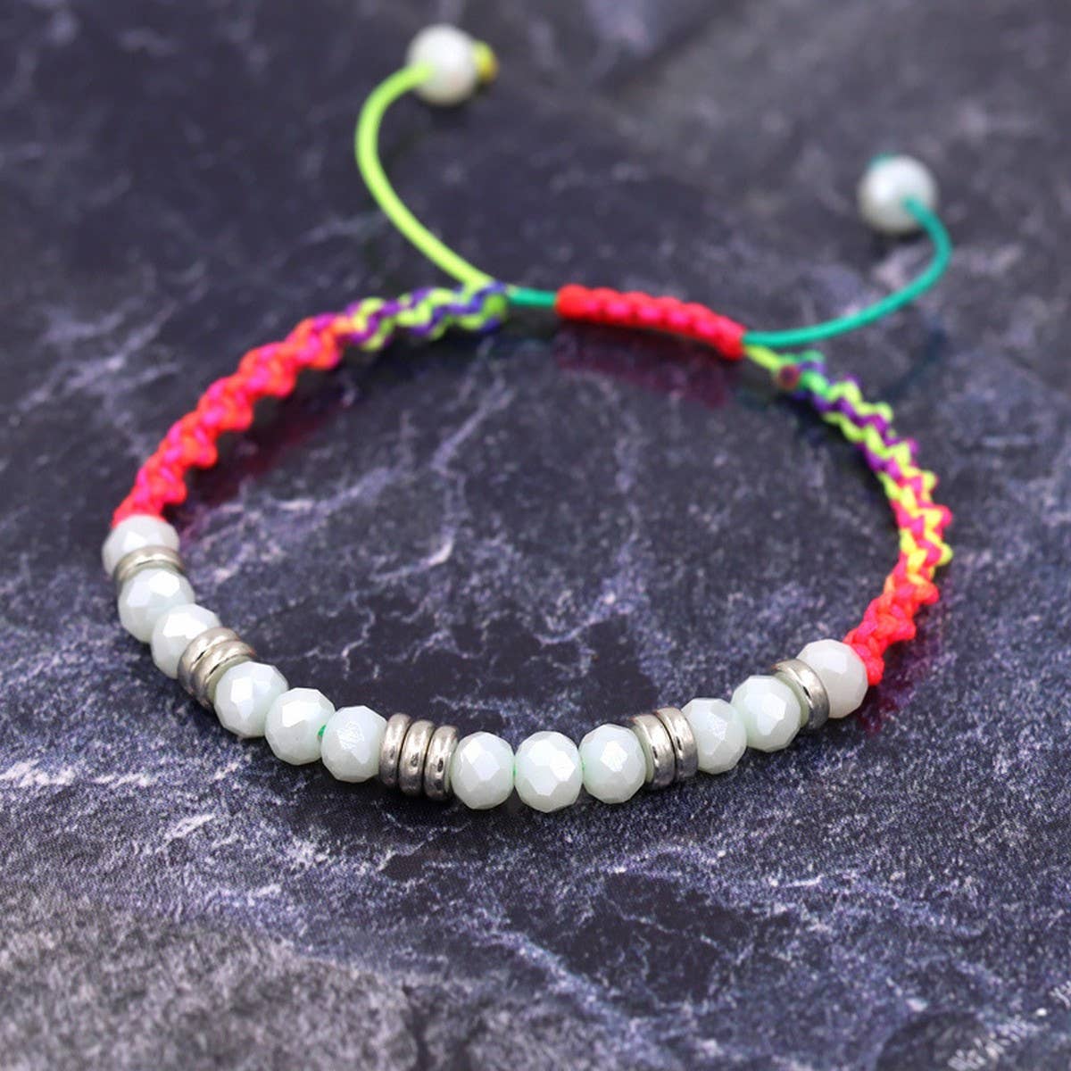 NEW COLORFUL HAND-WOVEN ADJUSTABLE BRACELET