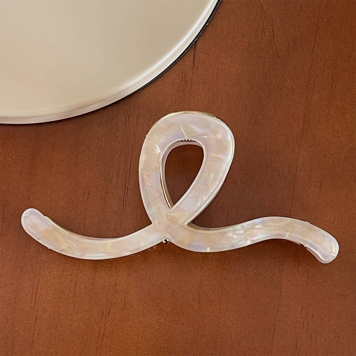 Acetate Metal Hair Claw for Thick Hair, Firm Grip_CWAHA0451