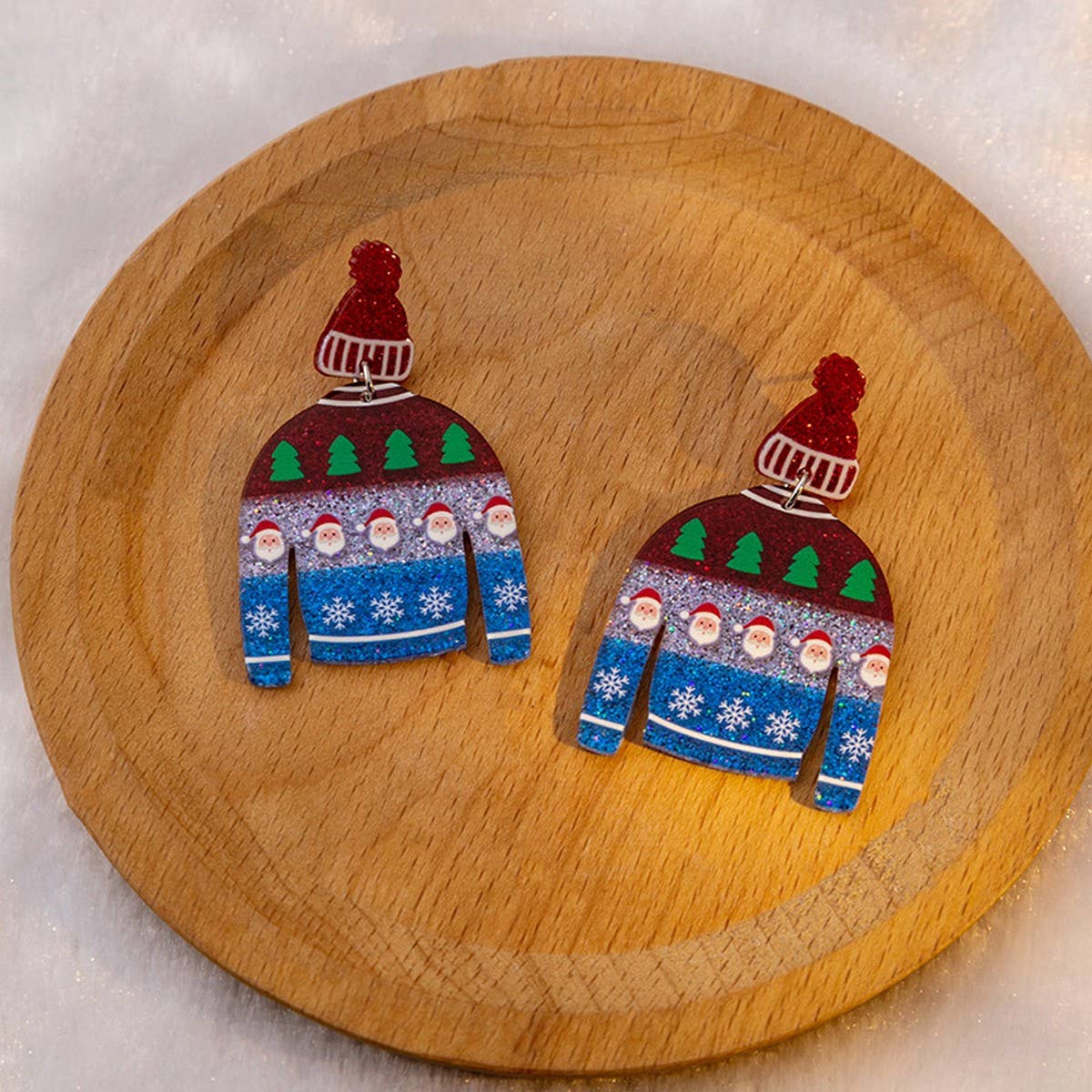 CHRISTMAS SIMPLE AND VERSATILE CARTOON EARRINGS