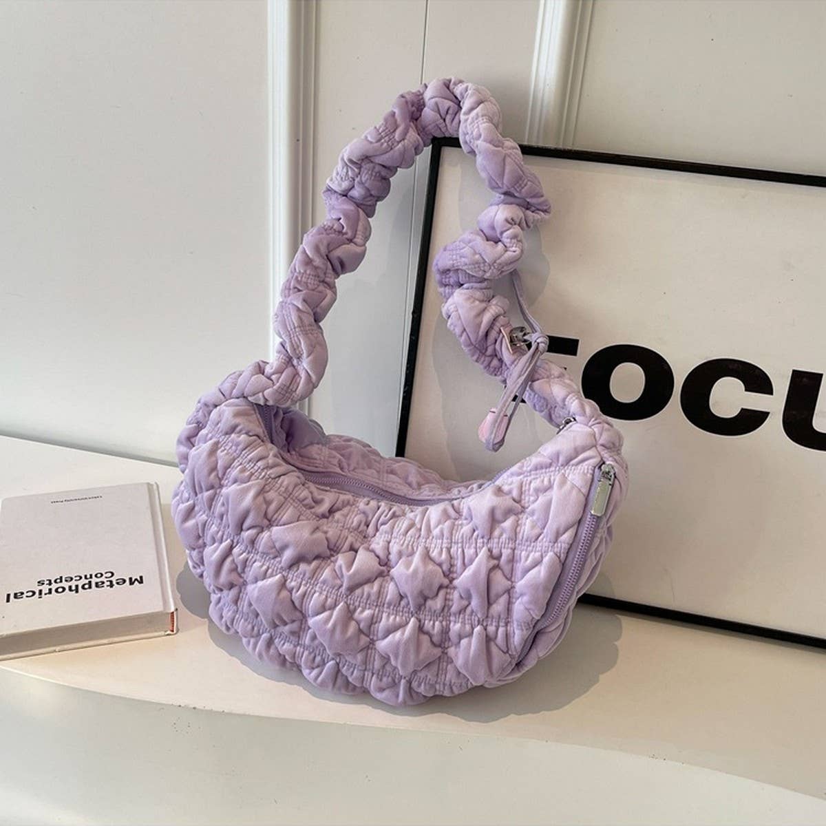 Plush Velvet Cloud Bag Women Large Shoulder Tote_CUAB00563