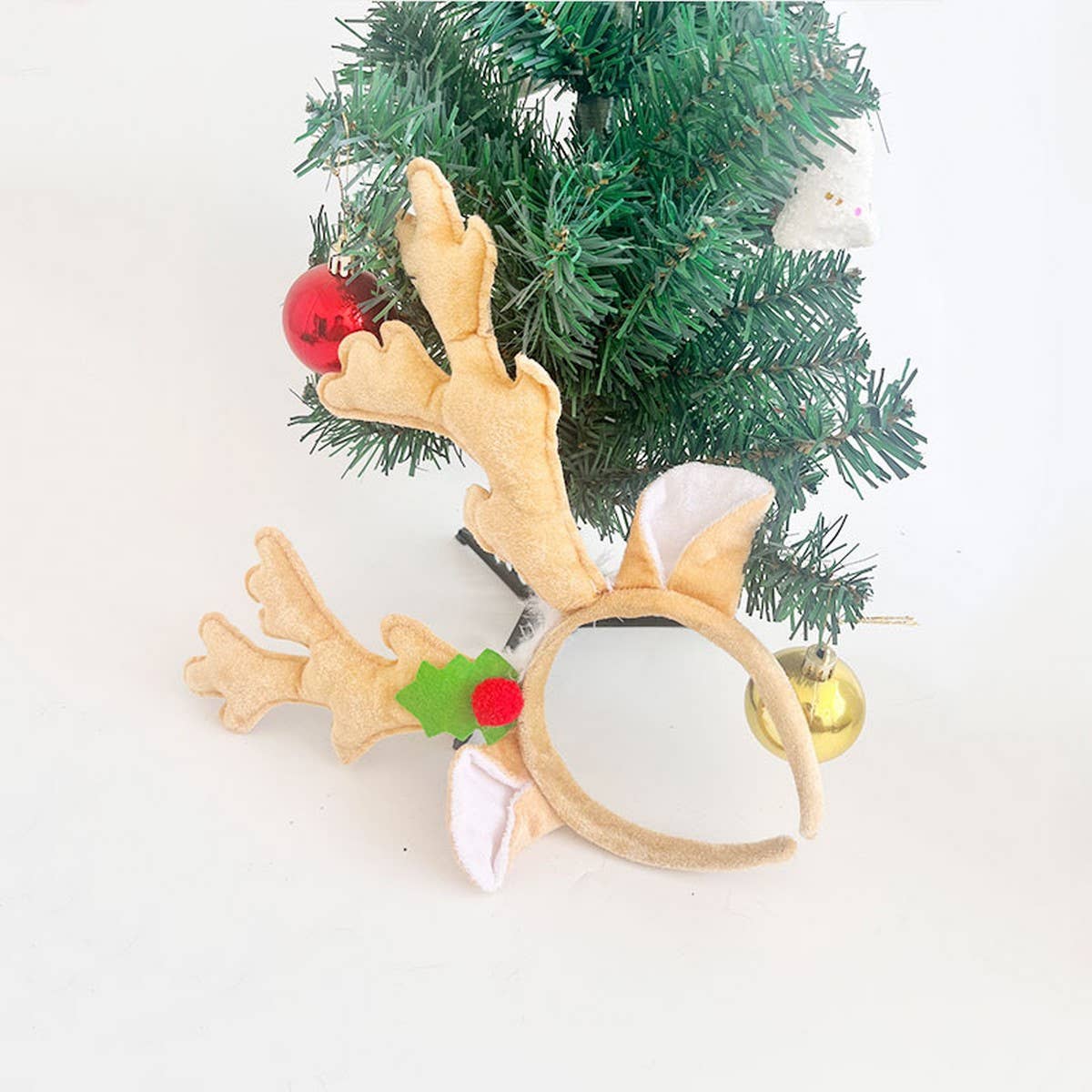 CWMM9651_CHRISTMAS HEADDRESS DEER ANTLER HEADBAND