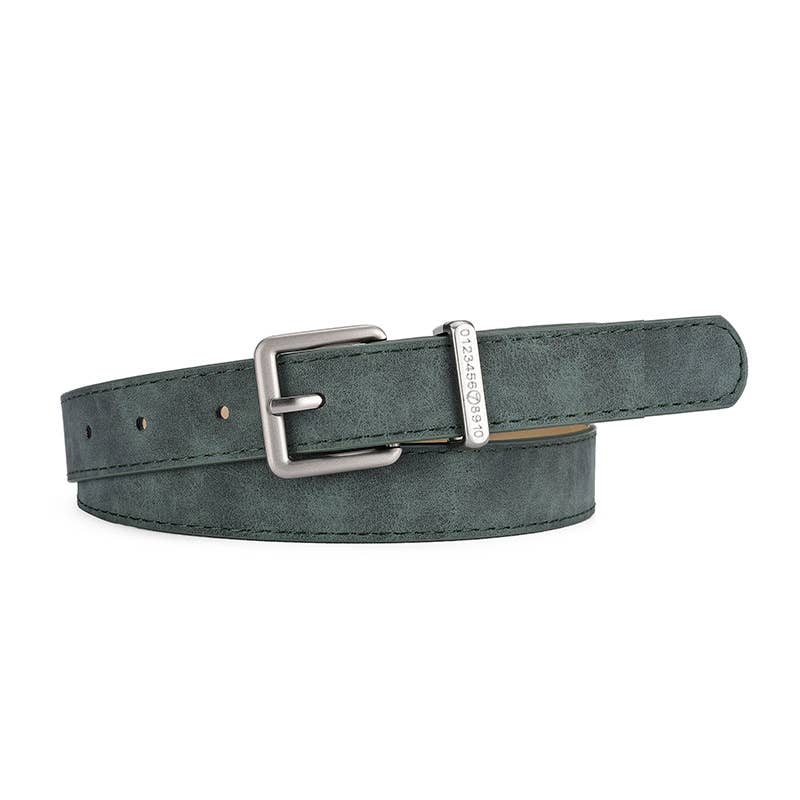 FROSTED NEEDLE BUCKLE WOMEN'S DENIM BELT