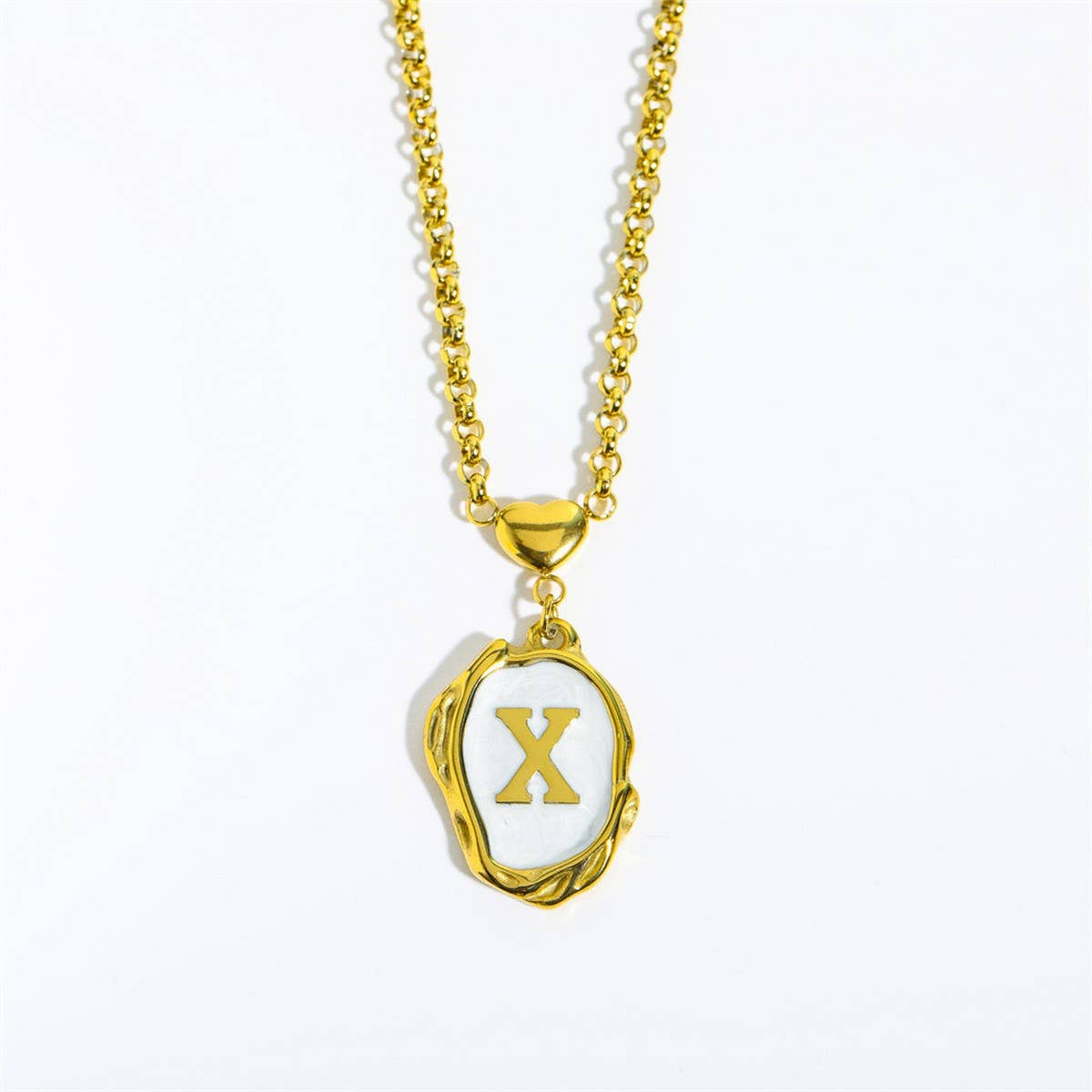 NEW 26 LETTERS OIL DROP THREE-DIMENSIONAL NECKLACE