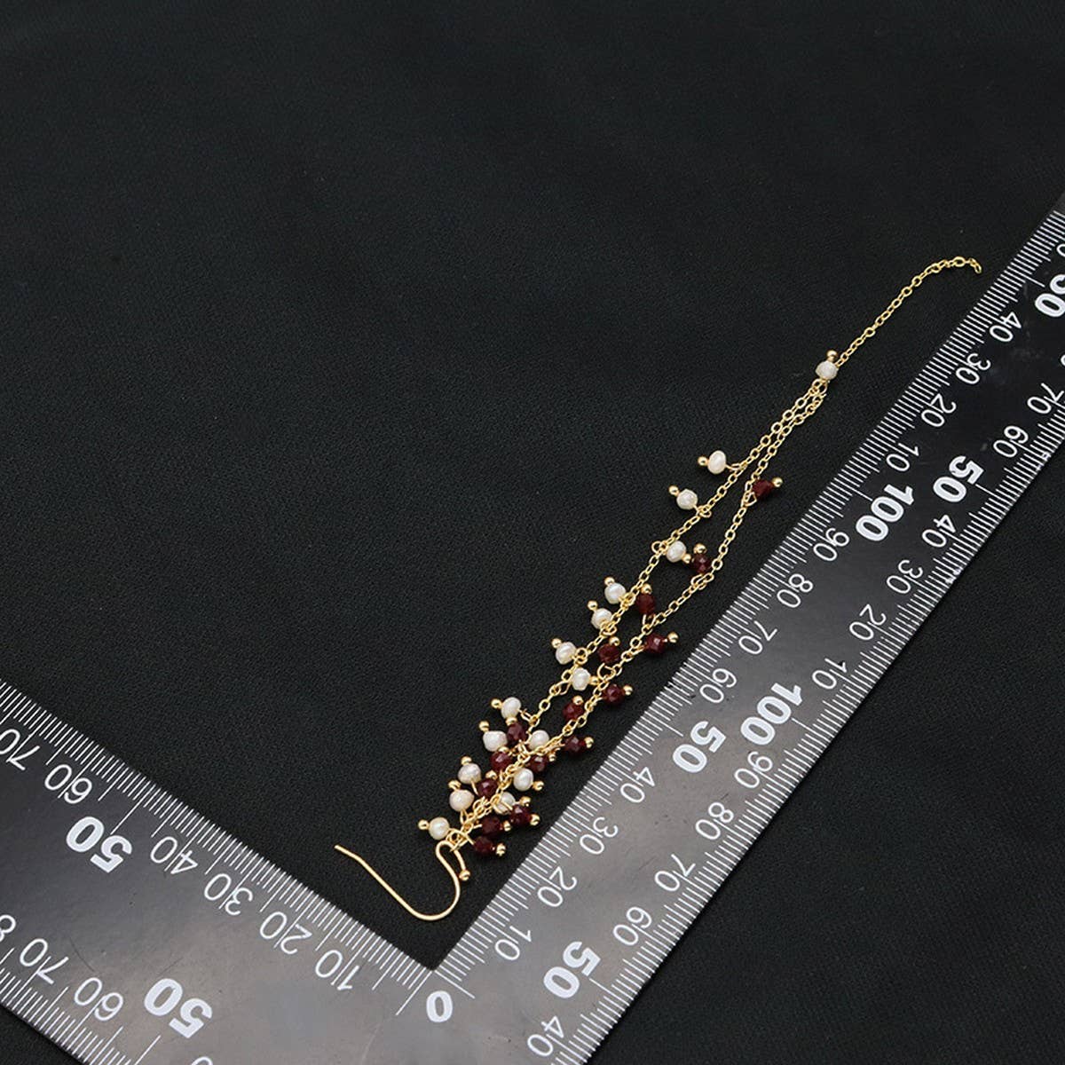 WOMEN'S NATURAL PEARL TASSEL LONG EARRINGS