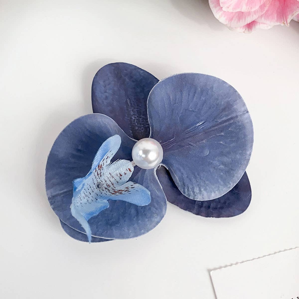 Sweet and realistic butterfly orchid hair clips