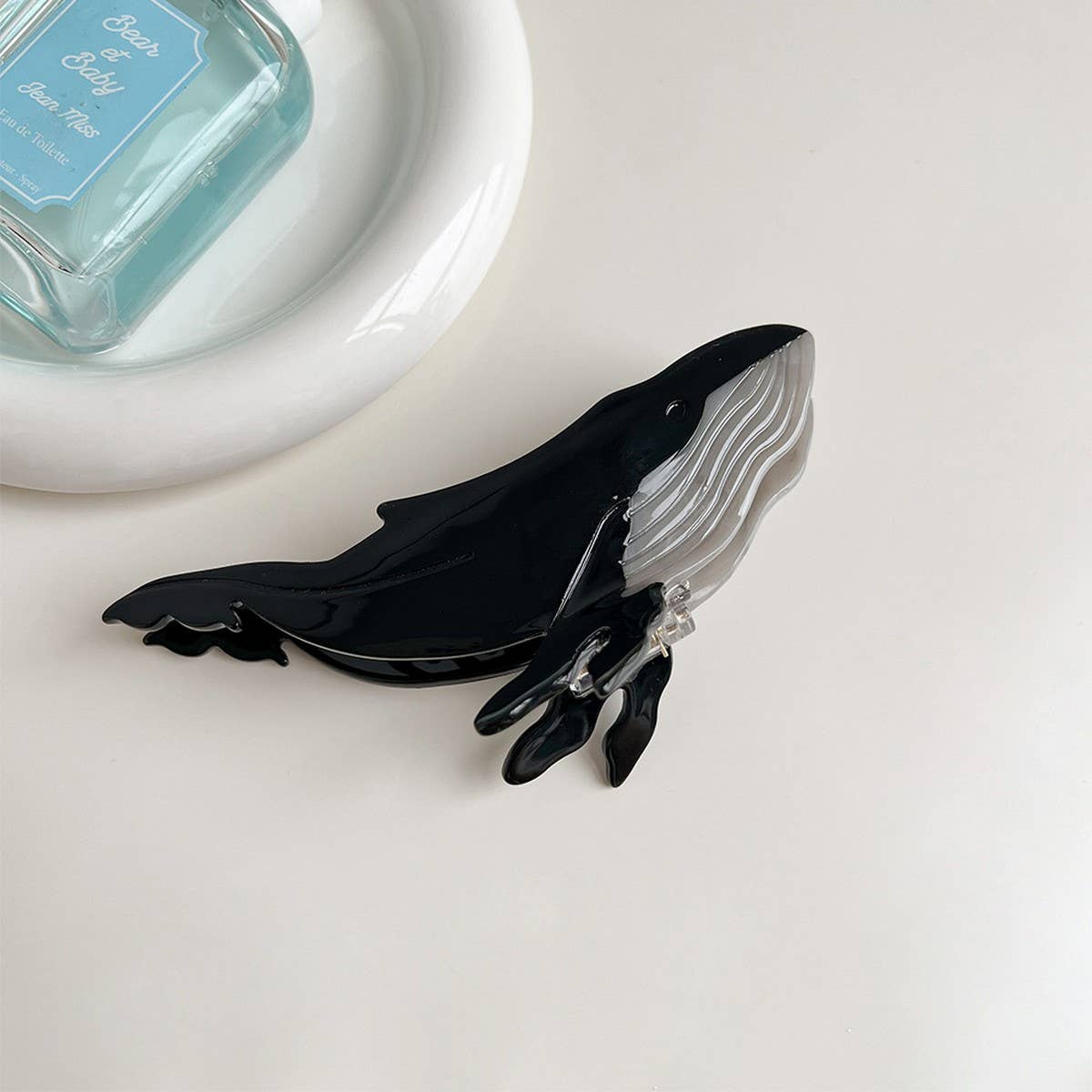 Deep Blue Whale Hair Claw ? Ocean Style Clip