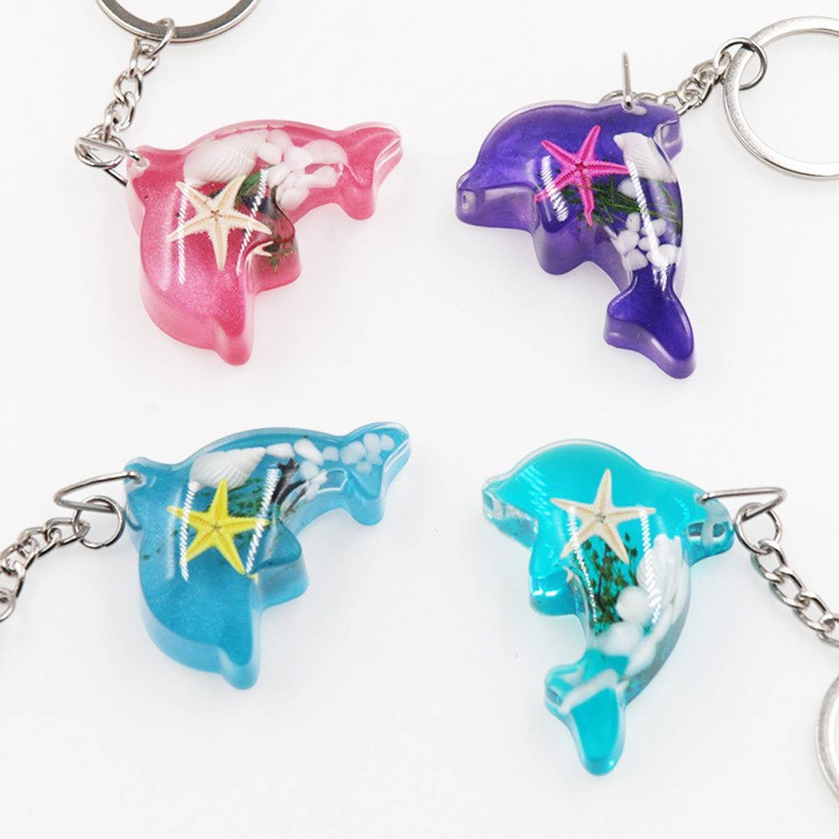 OCEAN SERIES DOLPHIN CAR KEYCHAIN PENDANT_CWMM3717