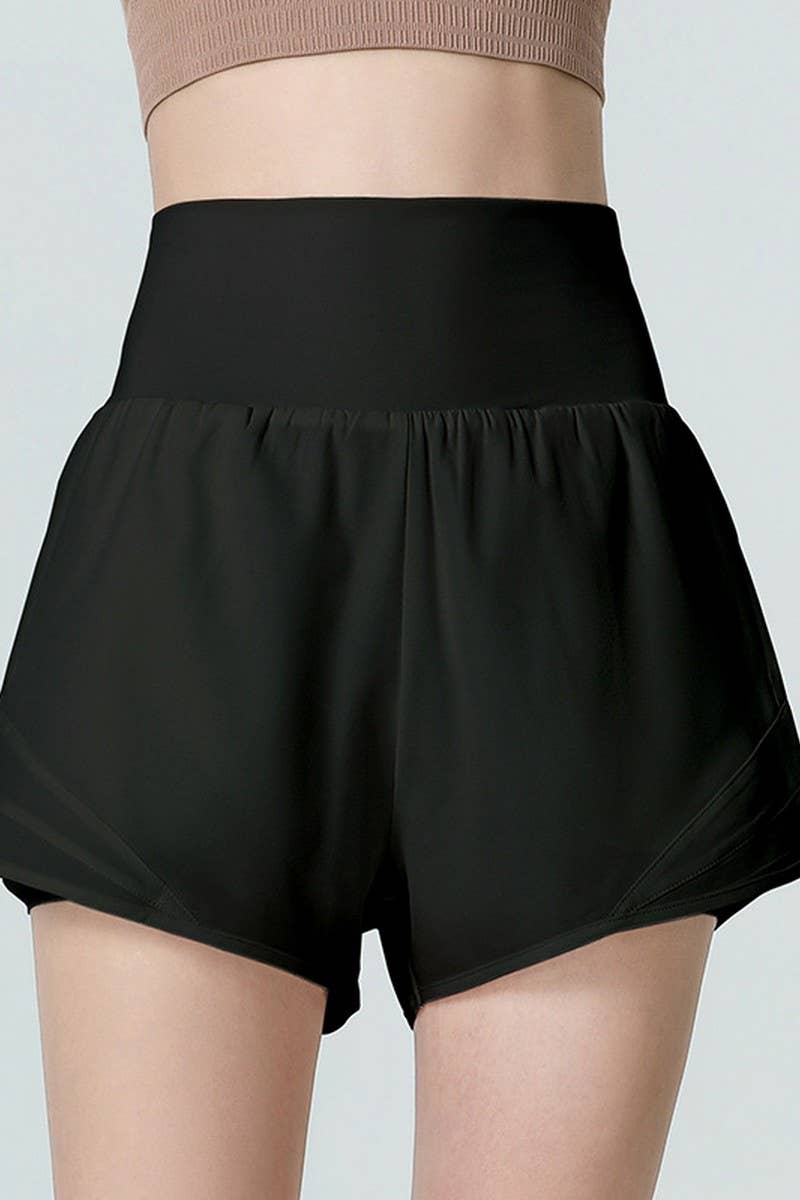 CWBSP0464_BREATHABLE ANTI-EXPOSURE LOOSE YOGA SHORTS