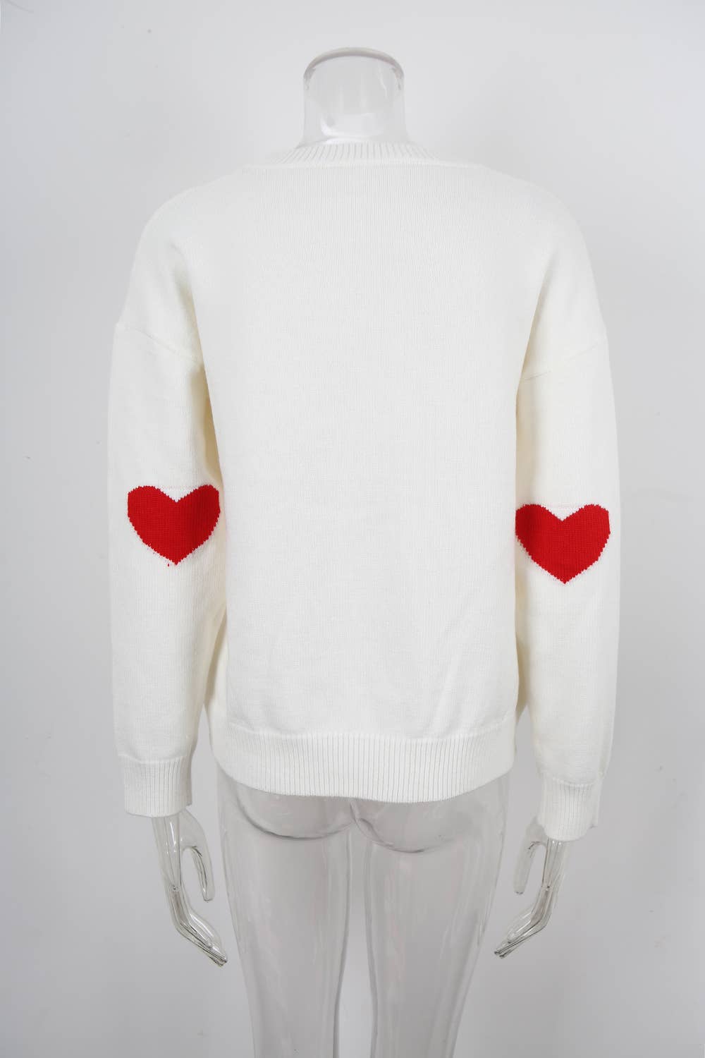 Fashion individual love jacquard knit sweater