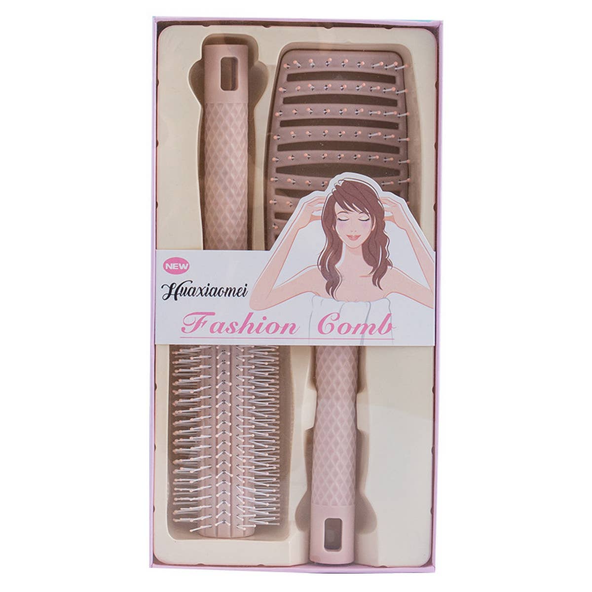 LARGE CURVED COMB WITH FLUFFY HAIR ROOTS_CWMM0932