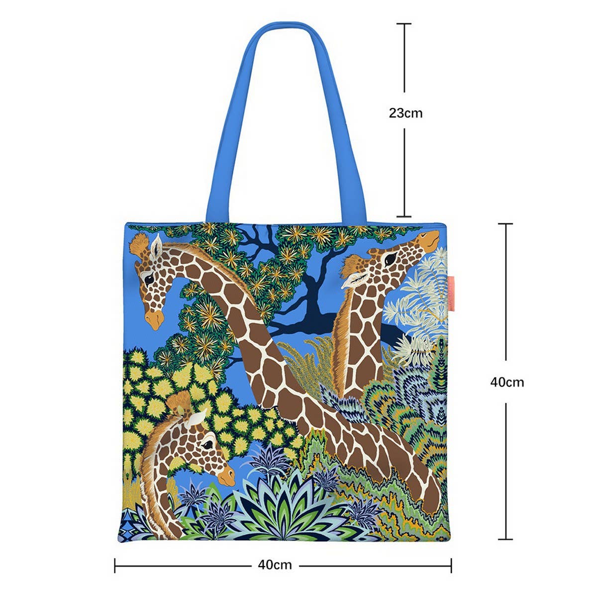 Cute Giraffe Print Canvas Shoulder Bag_CWAB5125