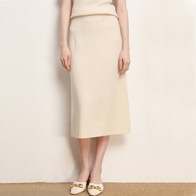 CHUNKY FLEECE SKIRT WITH HIP WRAP