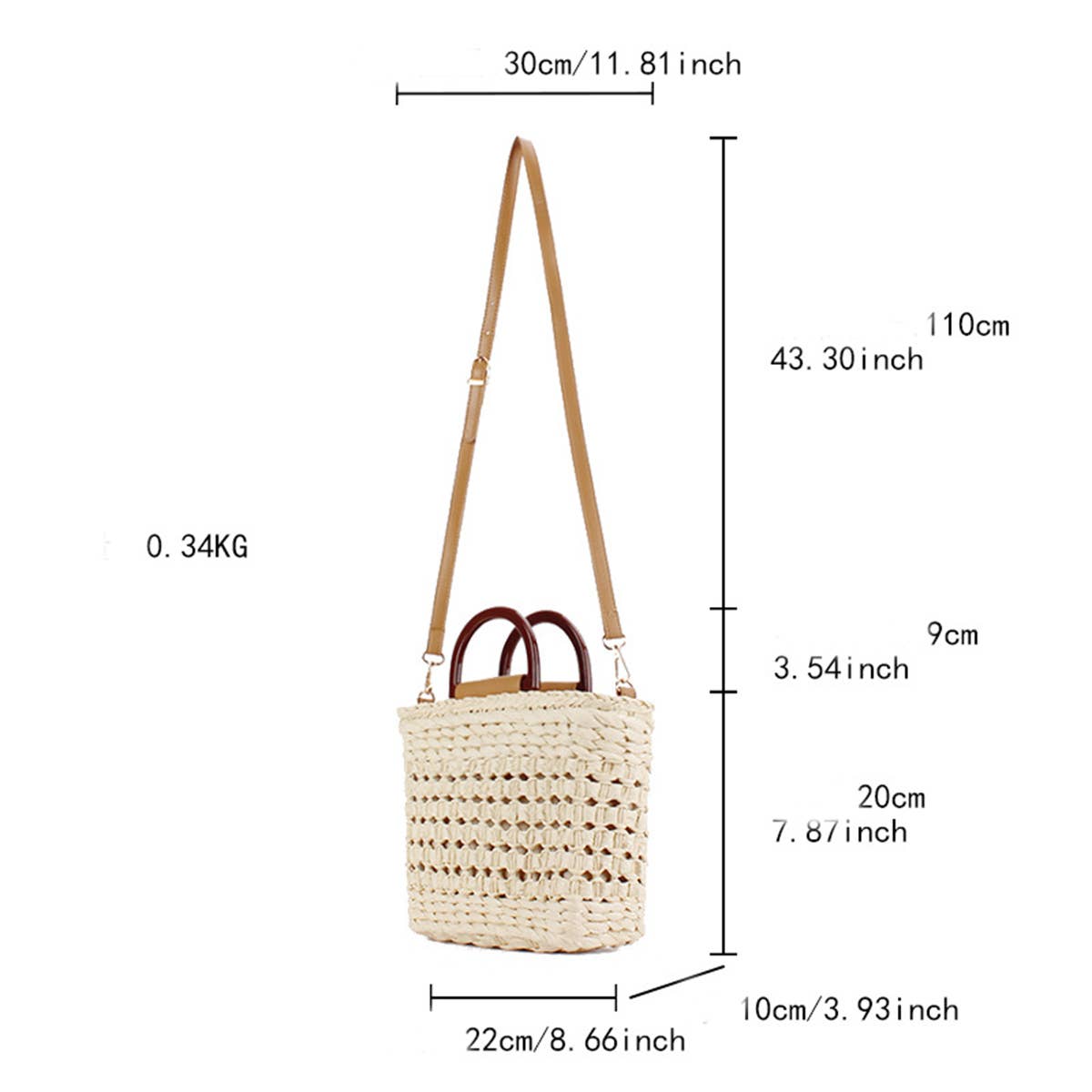 HAND-CARRY CROSS-BODY WOVEN BAG_CWAB2036