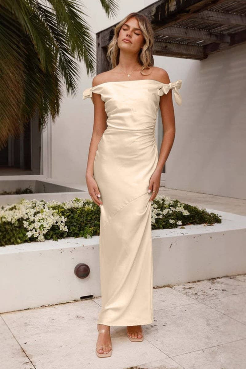 CWDMD5568_OFF SHOULDER BANDAGE ELEGANT BODYCON MAXI DRESS