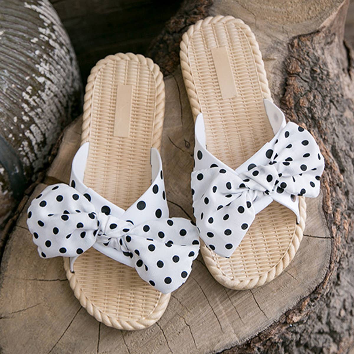 BOW DECORATED NON-SLIP SLIPPERS FOR WOMENS_CWSHS0675