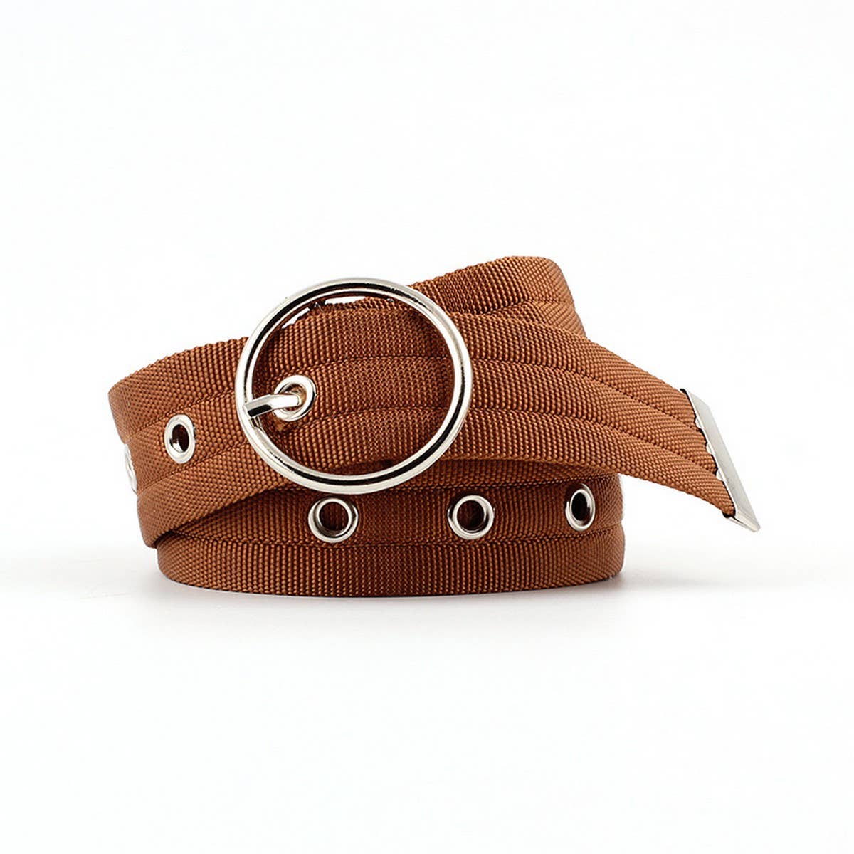 NEW HOLLOW ROUND BUCKLE PERSONALIZED BELT_CWABE0608