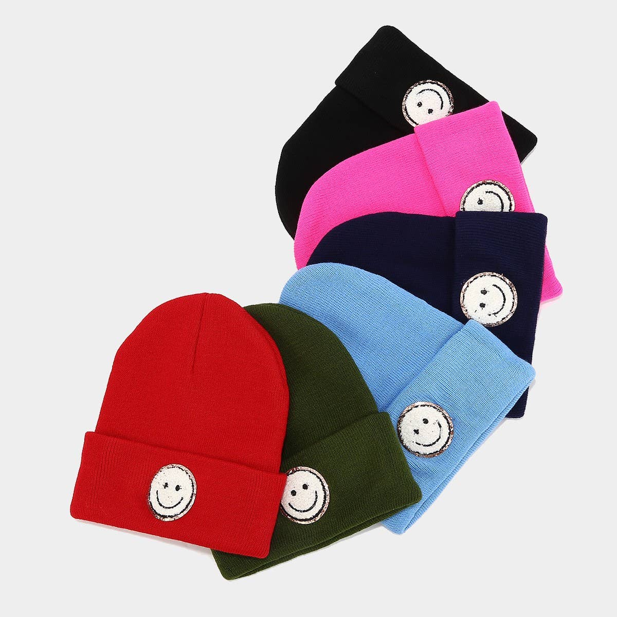 WOOL HAT TRENDY BRAND KNITTED HAT  SMILEY FACE_CWAH2081
