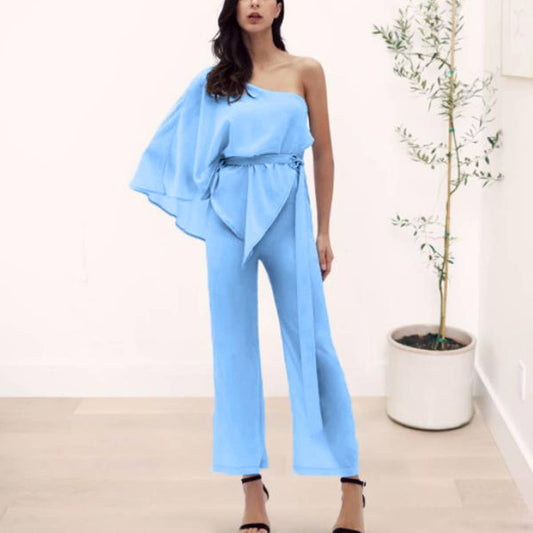 SLIM ROMPER WITH SINGLE ROTATOR CUFF