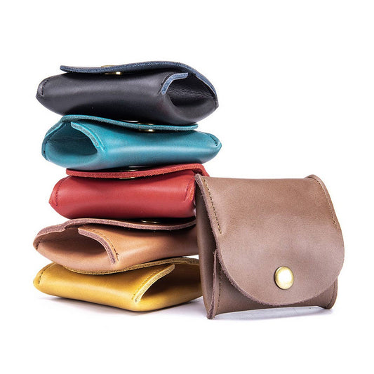 COWHIDE MINI STORAGE BAG GENUINE LEATHER WALLET_CWAB3892